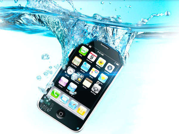 iphone dans l'eau