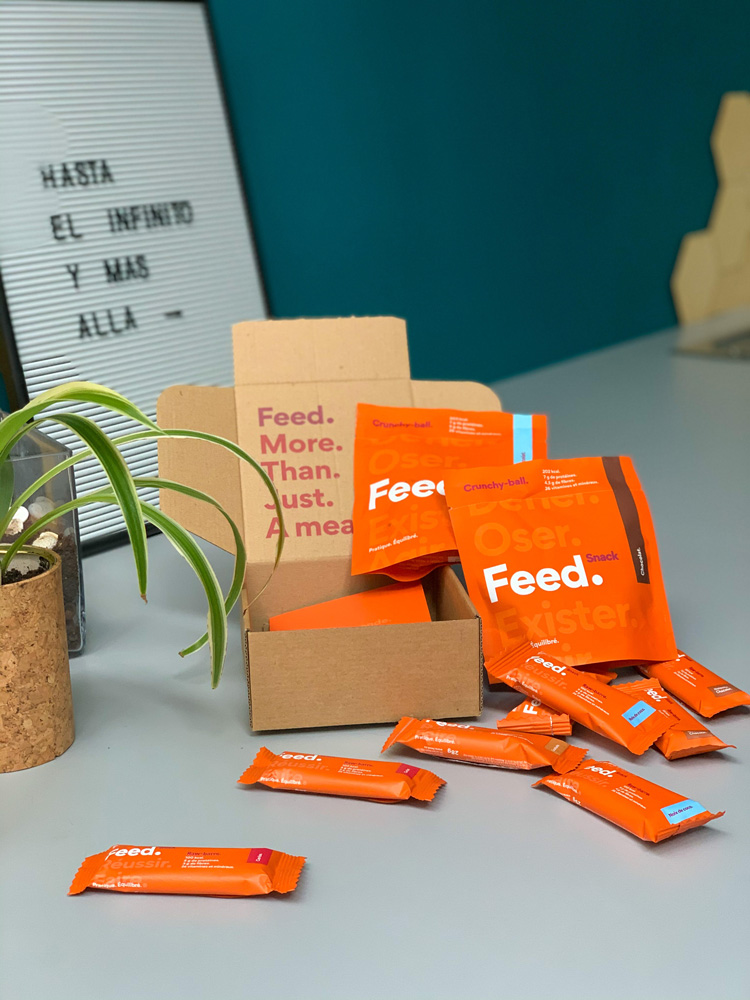 Feed. Snack, toute la gamme ! En portion pour ne plus s'en vouloir de grignoter entre les repas !